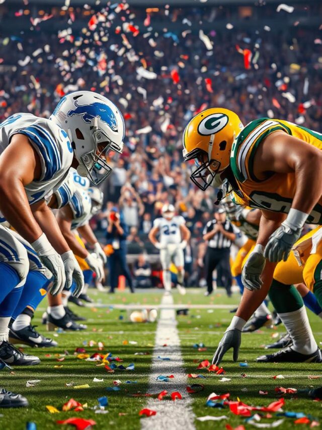 “Last-Second Drama: Detroit Lions Defeat Packers to Clinch Playoff Spot”